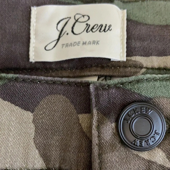 J. Crew Camo Toothpick Cargo Pants Ankle Length - Size 29 - Picture 5 of 7